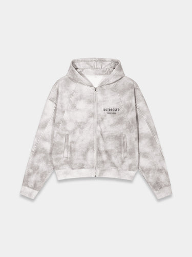 Cloud Camo Washed Zip Hoodie