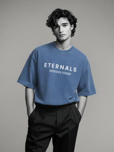Eternals Blue Vintage Washed T-Shirt