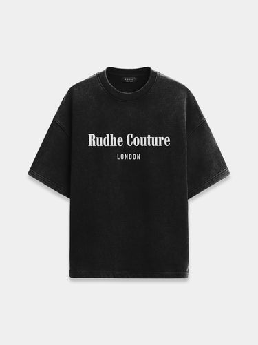 Rudhe Classic Vintage washed Black Tee